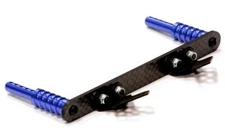 Machined Front Body Mount Set for Traxxas 1/10 Slash 2WD - Blue 1914R