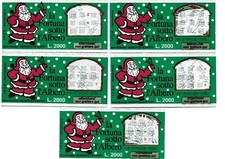 GRATTA E VINCI LA FORTUNA SOTTO L'ALBERO L-14 LOTTO 16 SERIE COMPLETA VINCENTI