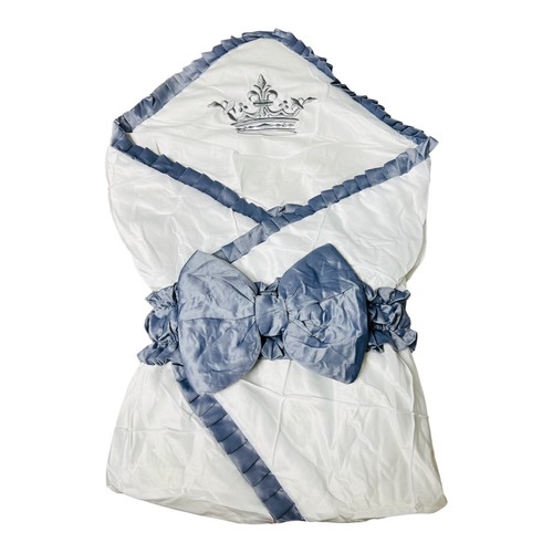 Luxury Handmade Baby Swaddle Wrap - Double-Layer Reversible Blanket With Bow- UK - Picture 38 of 53
