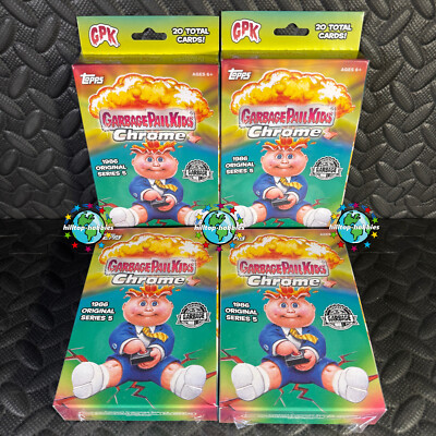 #ad GARBAGE PAIL KIDS 2022 CHROME 5 5TH SERIES BRAND NEW SEALED HANGER BOX LOT OF 4 $39.91