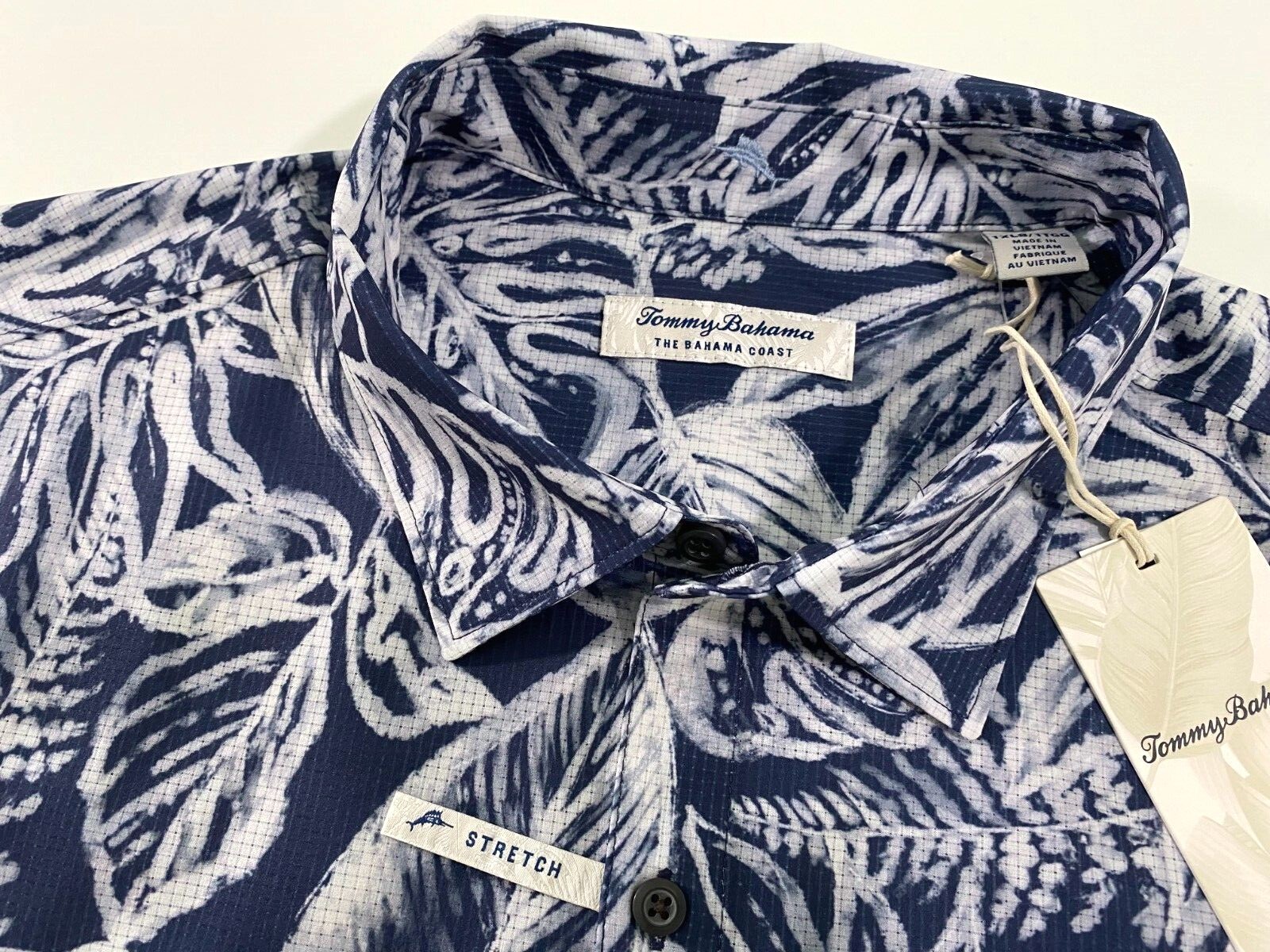 $140 Tommy Bahama Men Big Tall Camp Shirt Island Zone Blue XL 3XL 3XLB 4XL  3X A | eBay