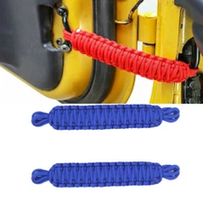 2pcs Blue Car Door Limit Strap Bandage Rope PVC For Jeep Wrangler YJ CJ TJ JK