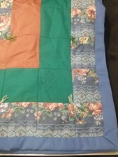 Homemade Blanket Quilt Throw Lap Quilt- Hand Sewn 34x34