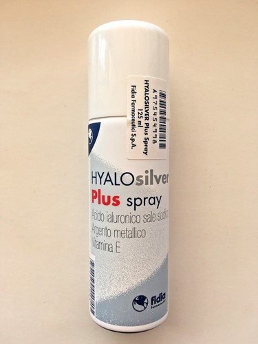 HYALOsilver Plus Spray lesioni cutanee HA+Argento 1 o 2 confez 125ml cad. Fidia - Foto 3 di 7