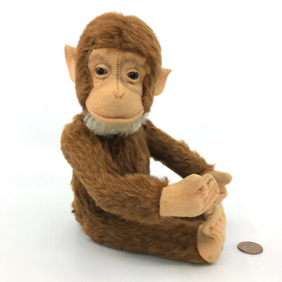 コレクション Schuco Tricky Monky45-49U.S.ZONE GEAMANY Schuco Tricky Monkey Yes No Chimp Mohair Plush 26cm 10in 1950s