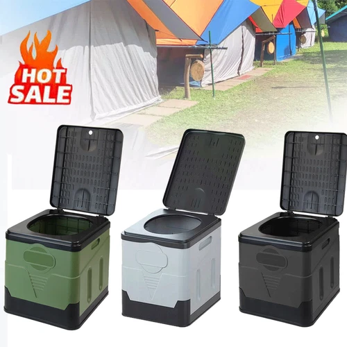 Lidsters Compact PORTABLE LOO TOILET Foldable With Bags Carp Fishing Overnight