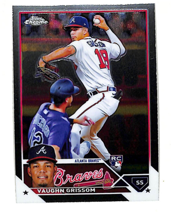 2023 Topps Chrome #48 Vaughn Grissom Rookie RC Card Braves