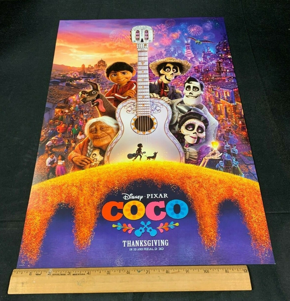 2018 DISNEY PIXAR MOVIE THEATER ADVANCE PROMO *COCO* POSTER 13.5 X