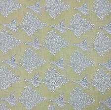 BALLARD DESIGNS GENEVIEVE GREEN SUNBRELLA FLORAL OUTDOOR FABRIC 1.5 YARDS 54"W