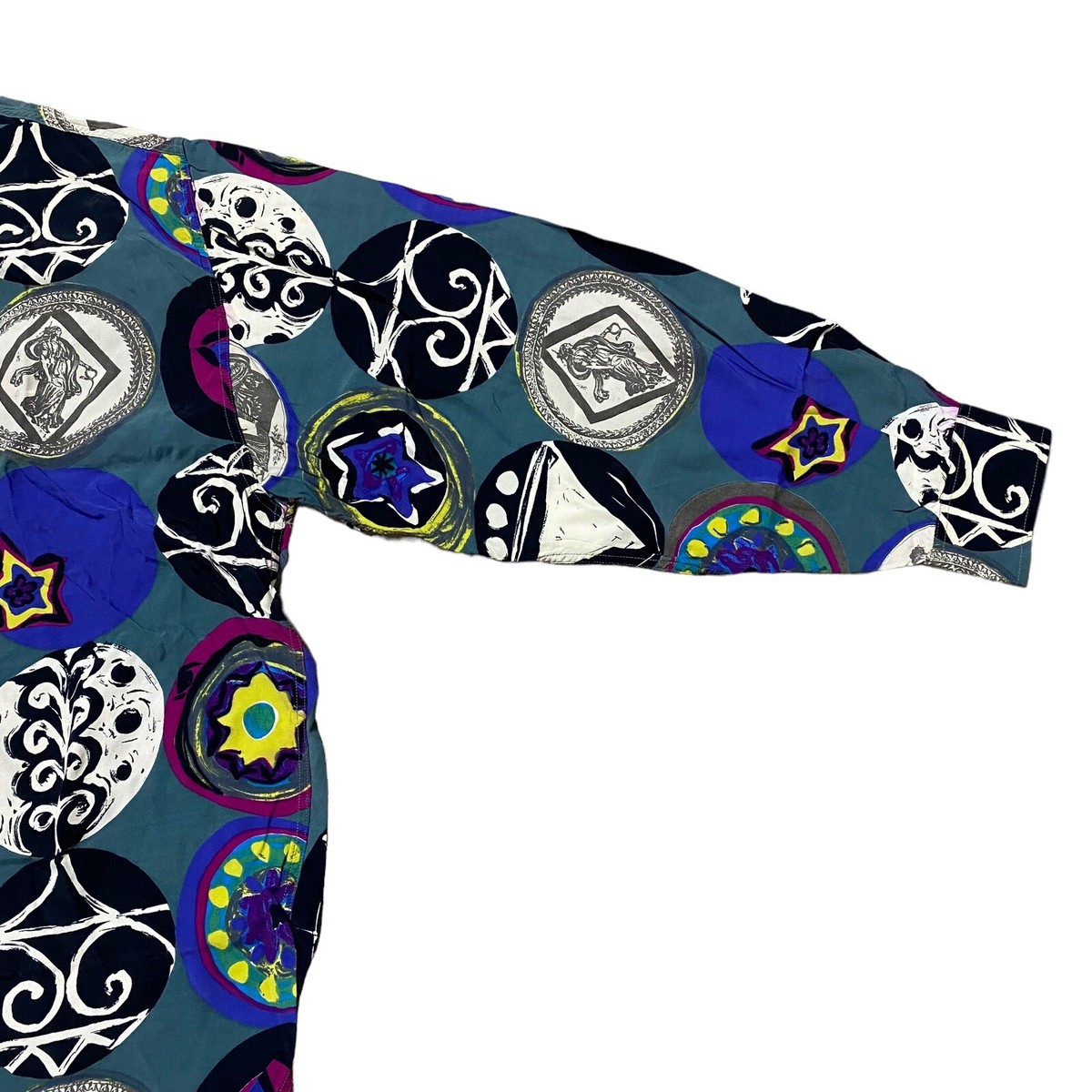 Yashi Yamamuri Mens Long Sleeve Button Up Multicolor Shirt Made in