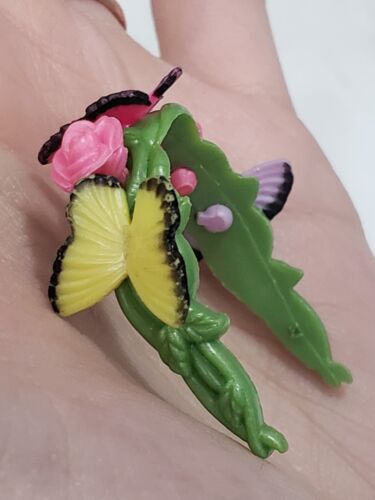 Barbie Magic Wings Mariposa Green Replacement Headband Butterflies & Roses VGC - Picture 3 of 3