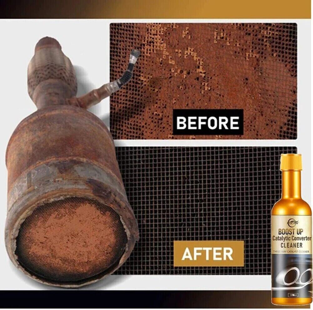 2PCS Catalytic Converter Cleaner Pass Emissions Motor Power Care High