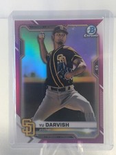 2021 Bowman Chrome Yu Darvish Base Fuchsia Refractor /299
