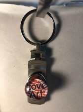 Love art key chain glass stone