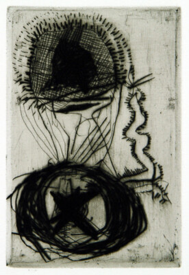 Informel. Untitled, 1989. Aquatinta Arne-Bernd RHAUE (*1954 D), handsigniert