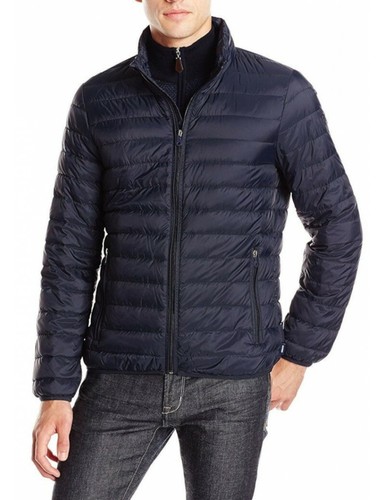 ARMANI JEANS piumino uomo piuma d'oca 100 grammi blu | eBay