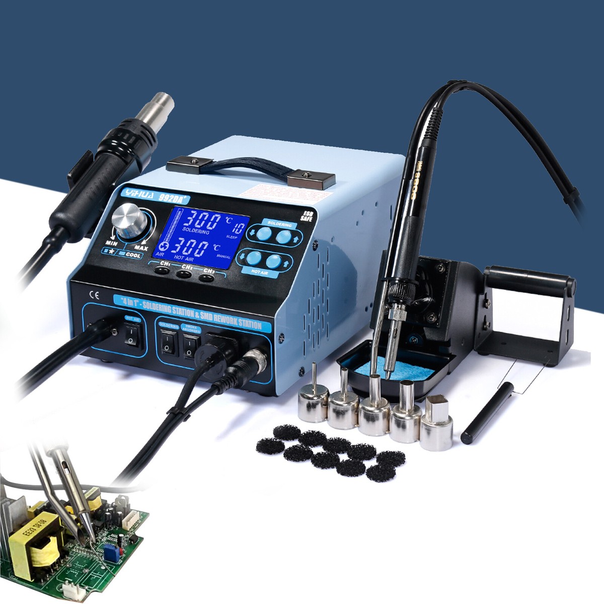 992DA+ Digital SMD Soldagem de Ar Quente Ferro | Ubuy India