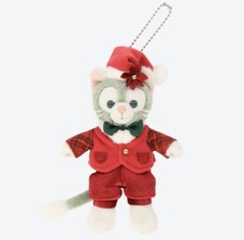 Japan Tokyo Disney Resort Christmas 2024 Gelatoni Plush Strap Badge In Hand