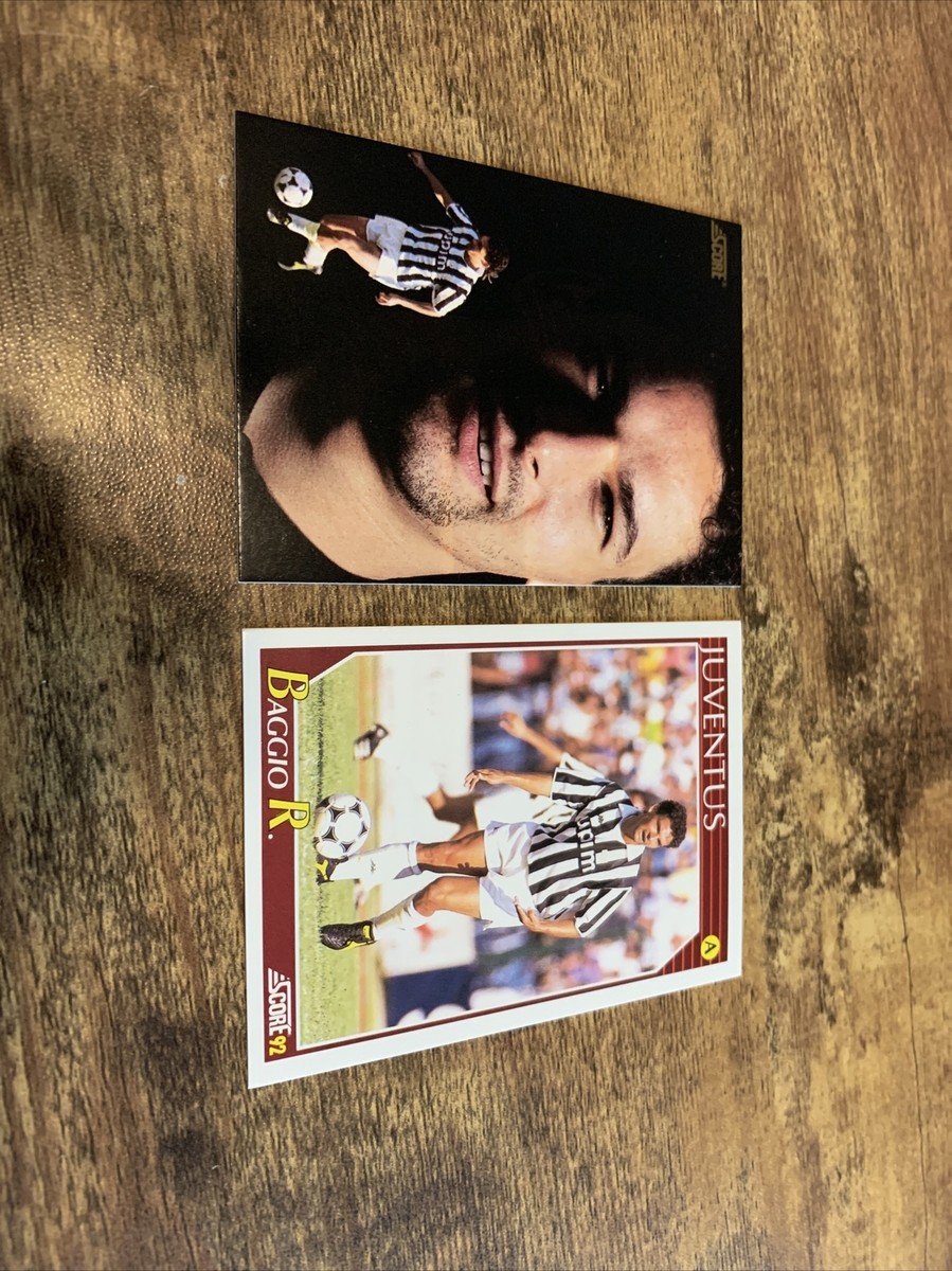CARTE ROBERTO BAGGIO SCORE merlin 1991 JUVENTUS pas de sandwich