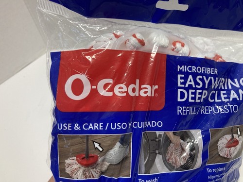 O-Cedar Microfiber Easy Wring Deep Clean Refill for Easywring Spin Mop Open Box - Picture 5 of 9