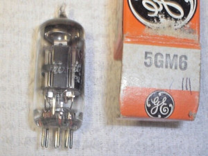 VINTAGE GENERAL ELECTRIC 5GM6 VACUUM TUBE TUBES USA TESTED TUB23247