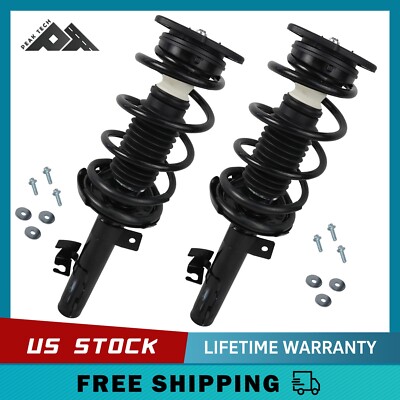 Front Pair Complete Struts for 2004 - 2012 2013 Mazda 3 Coil Spring Assembly