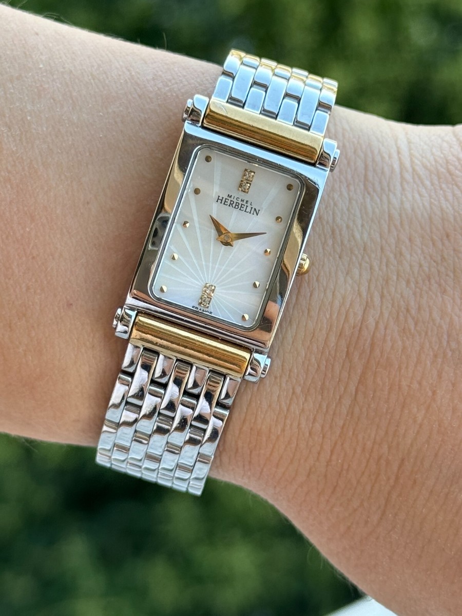Michel Herbelin Antares Watch Dimonds & MOP Dial Lady Swiss Made