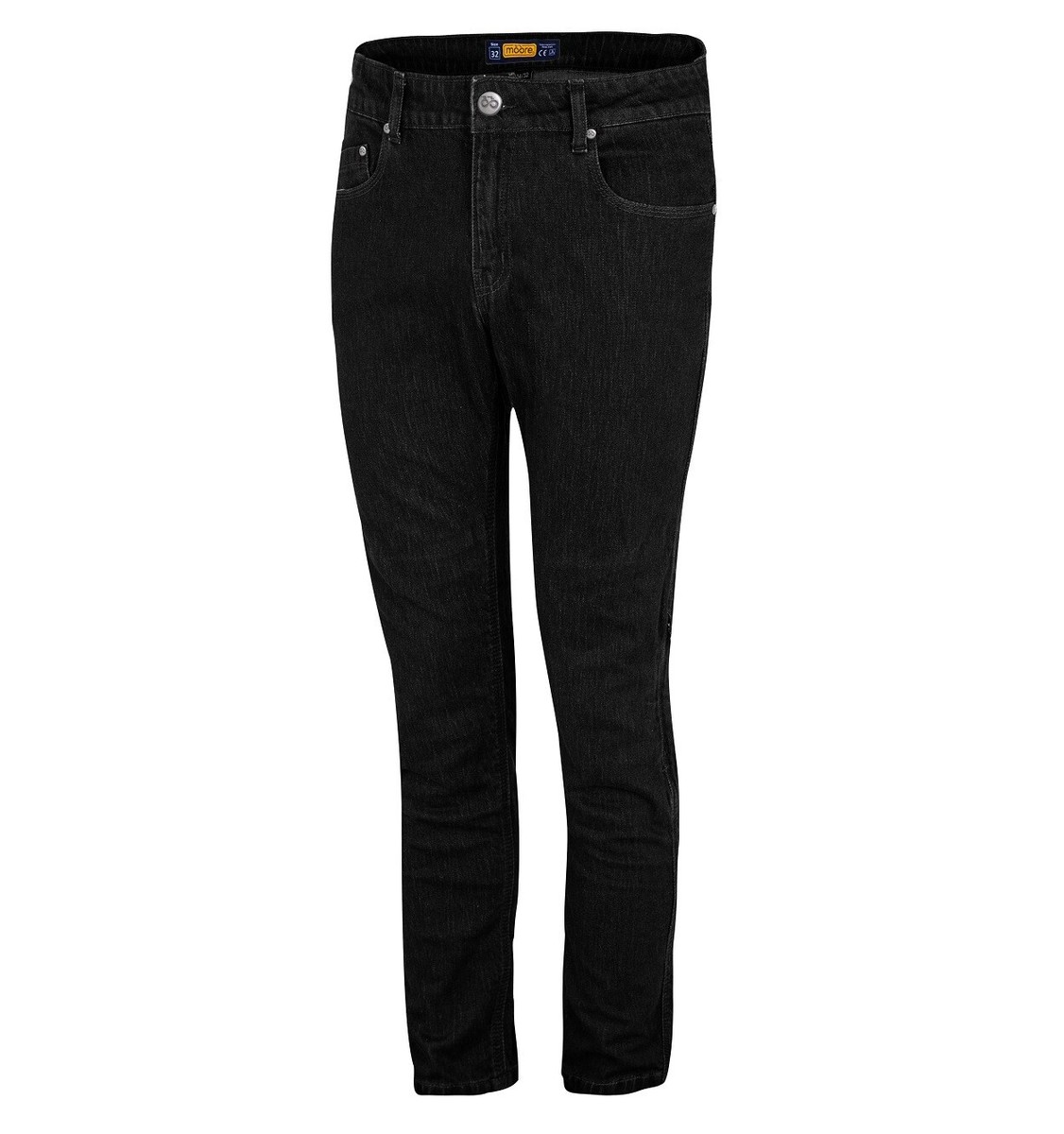 PANTALONI JEANS NERO MOTO UOMO MOORE BULLET DYNEEMA PROTEZIONI TG