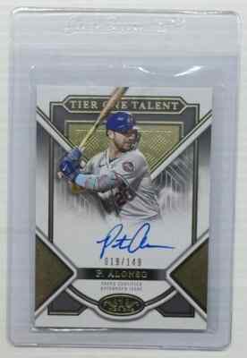 2023 Topps Tier One Pete Alonso Talent Autograph Auto #019/149 Mets