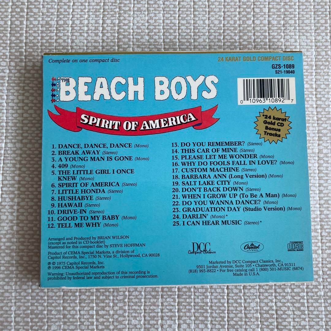 ザ・ビーチ・ボーイズ/スピリット・オブ・アメリカ［DCCコンパクトクラシック社製 Spirit of America by The Beach Boys (CD, Apr-1996, DCC