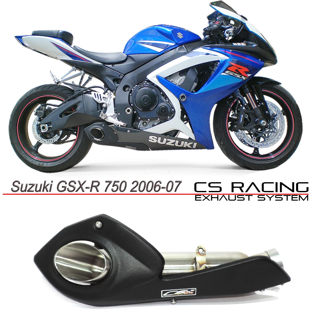 2006-07 Suzuki GSX-R 600 | 750 CS Racing Slip-on Exhaust | Muffler + dB  Killer