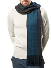 Mens Scarf, Knit Striped Scarf, Long Winter Mens Scarves In An Elegant Gift Box