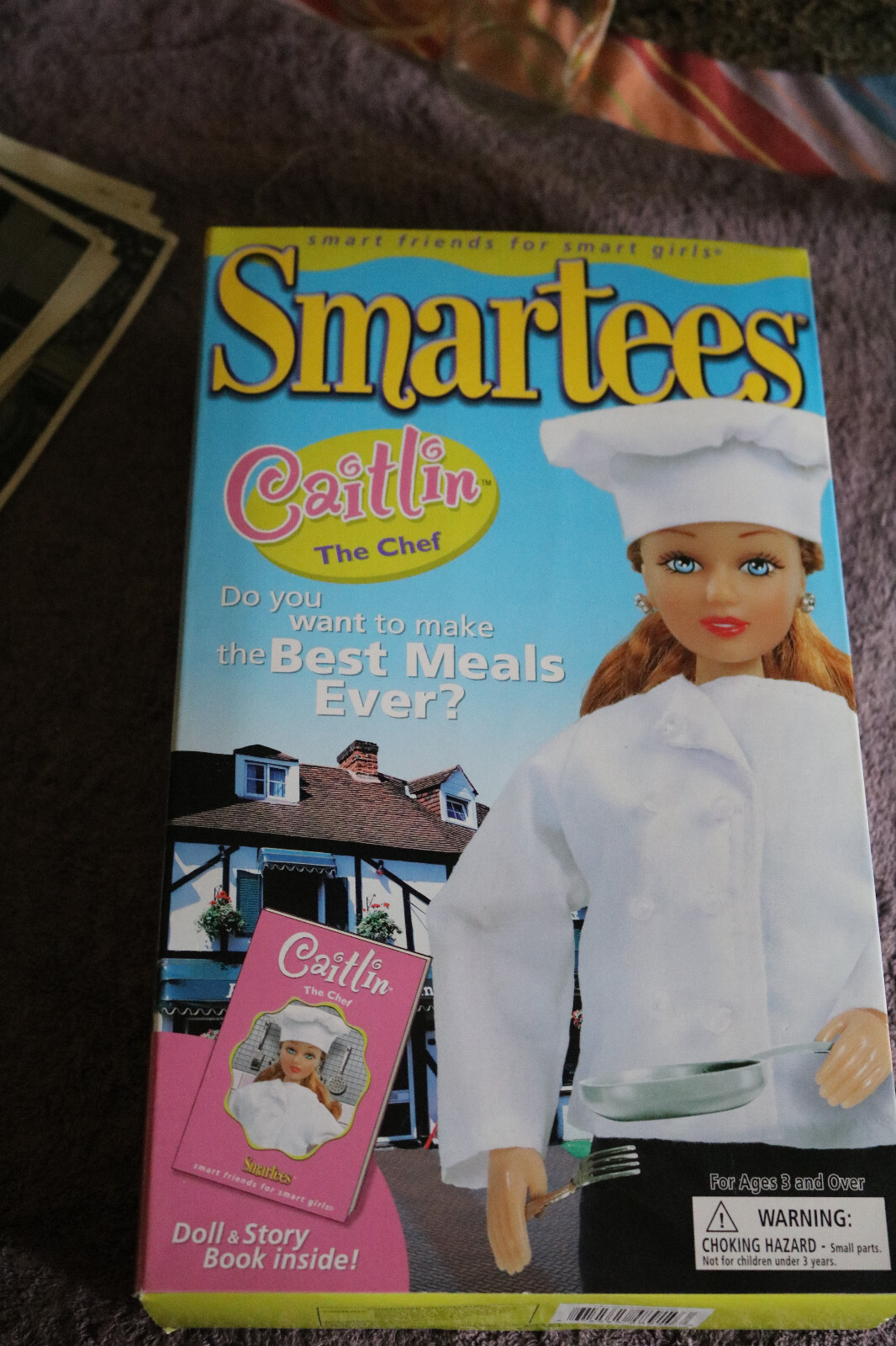 Vintage Smartee Doll: Caitlin the Chef, in Orig. Box, w/accessories, Unopened!