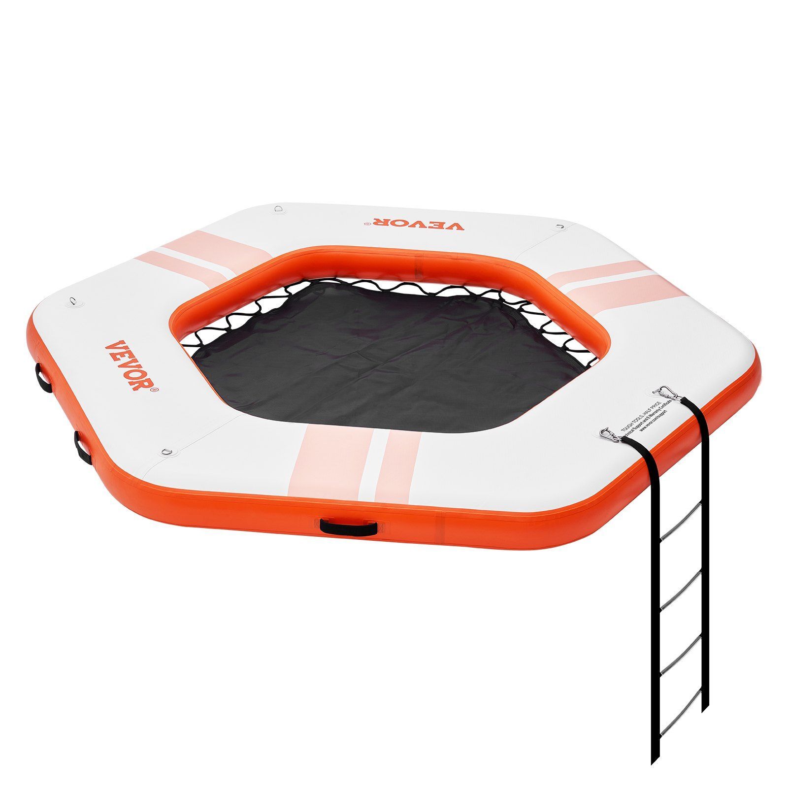 Inflatable Floating Dock ø8.5FT Inflatable Dock Platform w/ø5FT Trampoline Pool