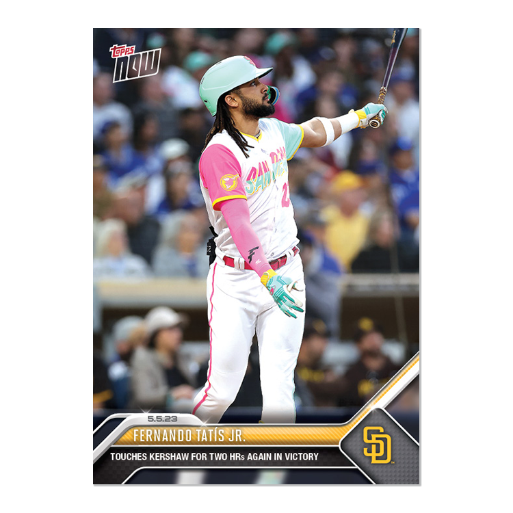 2023 Topps Now #239 Fernando Tatis Jr. San Diego Padres 2 HRs In
