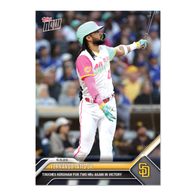 2023 Topps Now #239 Fernando Tatis Jr. San Diego Padres 2 HRs In