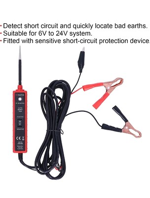Auto Strom Stromkreistester 6-24V Stromkreissystem Diagnose Testleuchte