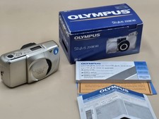 Olympus Stylus Zoom 140 35mm Film Camera All Weather w/ Box  Instructions Works