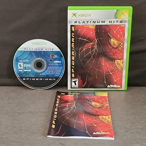 Spider-Man 2 Xbox Game CIB Platinum Hits