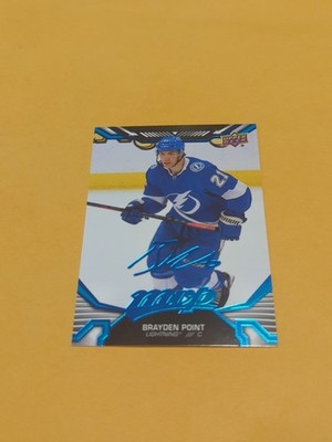 Brayden Point 22-23 MVP Blue Script Factory Set Card Tampa Bay Lightning 