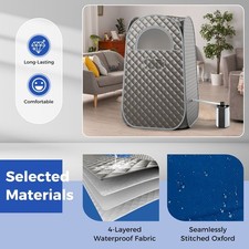 Steam Sauna Tent w/3L Steam Generator Portable Home Sauna Full Body