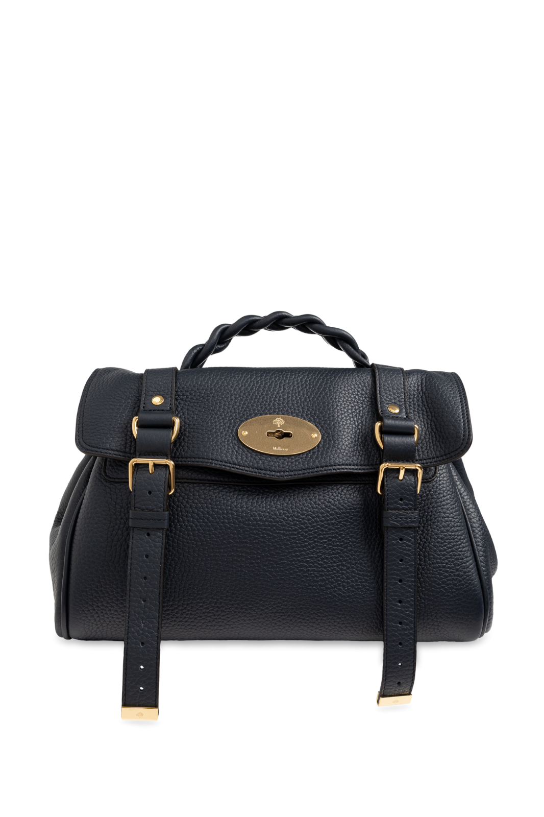 MULBERRY Alexa Navy Top Handle Bag New