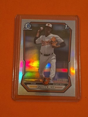 2026 Bowman Chrome 1st Bowman Refractor Esteban Mejia /499 Orioles BCP-79