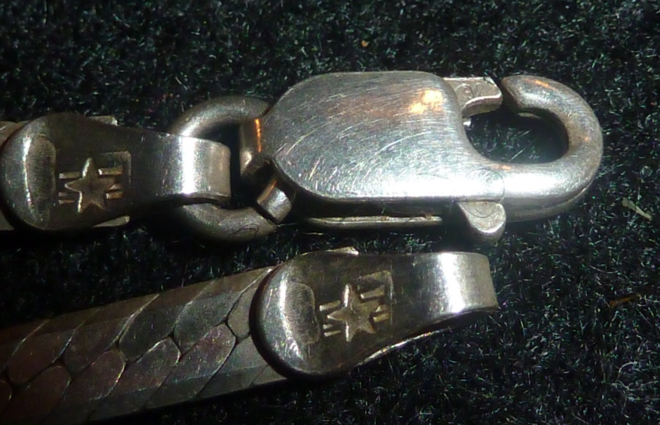 SOLID STERLING SILVER HERRINGBONE NECKLACE - 29  … - image 7