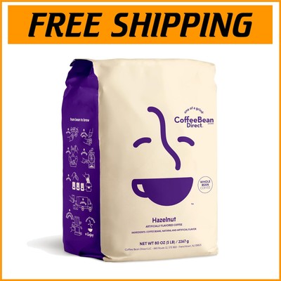 Light Roast Hazelnut Coffee Beans, 5 lb Bag - Full Flavor, Kosher Certified