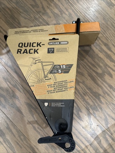 Ortlieb Quick-Rack - Portabici da attacco posteriore leggero - Sgancio rapido - Nero F78105 - Foto 3 di 4