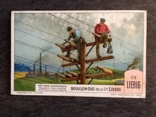 CHROMO OXO LIEBIG METIERS DANGEREUX REPARATION CONDUITE ELECTRIQUE - 61496