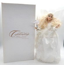 Christmas Around The World 19" Fiber Optic Angel Tree Topper Lighted NIB RARE