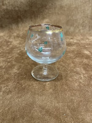 Vintage Glassware From Ireland With Clovers On It