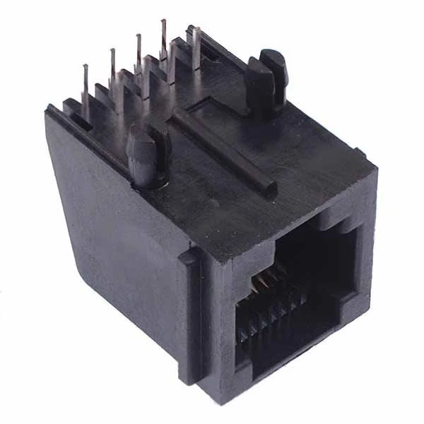 Switch Electronics 8 Pin RJ45 Schwarz 90° Winkel-RJ45-Buchse Lötanschluss - Bild 1 von 2